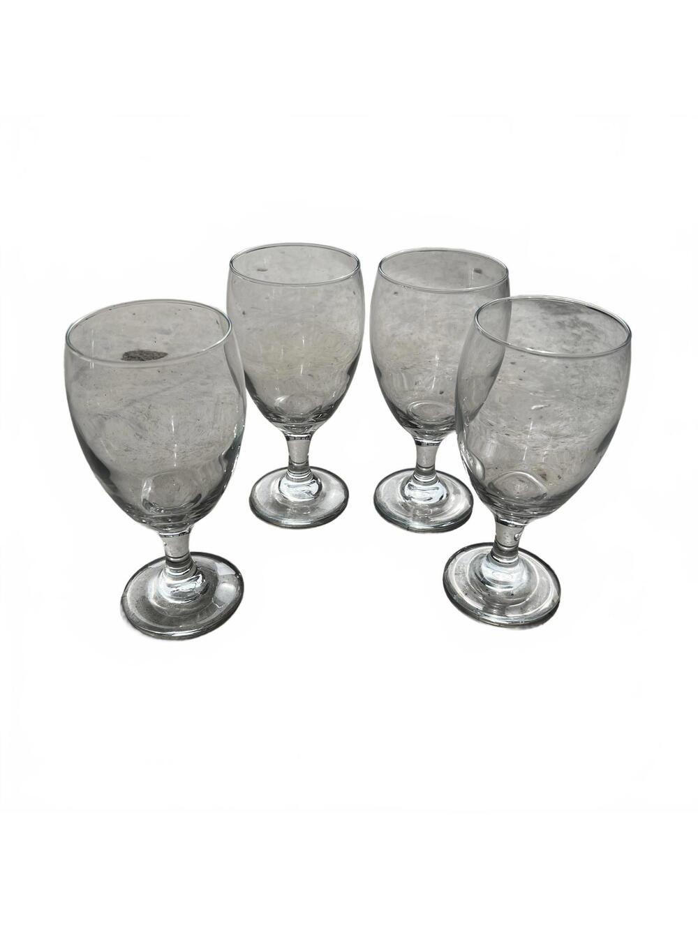 Clear Glass Wine Goblets